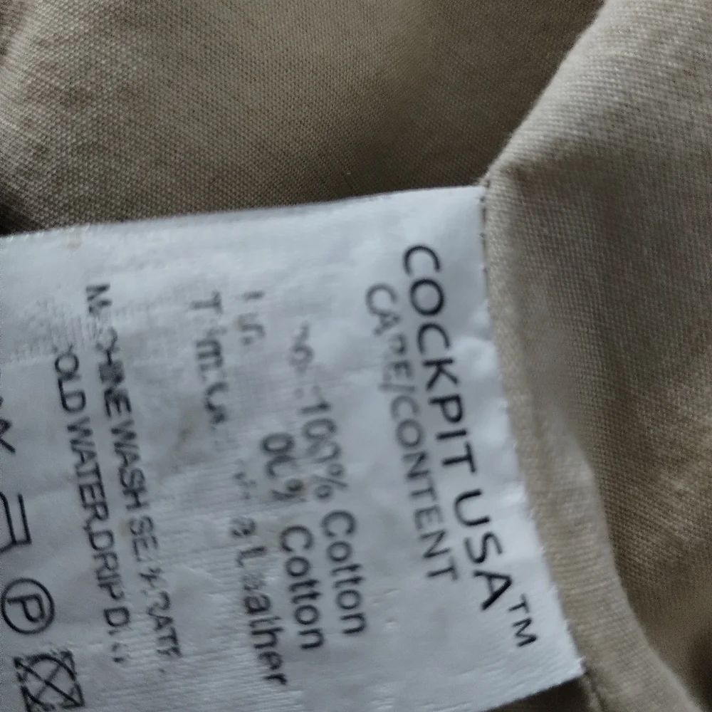 Cockpit USA Men's Distressed Air Force U.S. Army Aviator‎ Bomber Jacket Type XXL